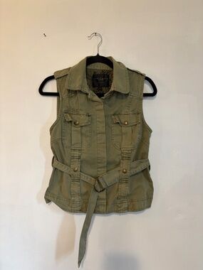 Sanctuary Olive Utility Vest